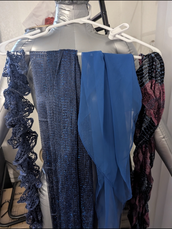 Accessories - Bundle of 25 Scarves: Various Colors, Patterns - Mixed Textures